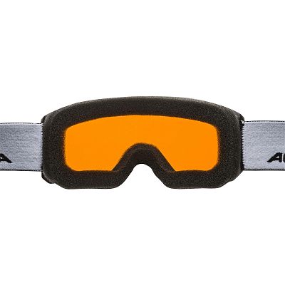 Превью Горнолыжная маска Маска горнолыжная ALPINA Scarabeo Jr Black Matt/Orange (A7258131)